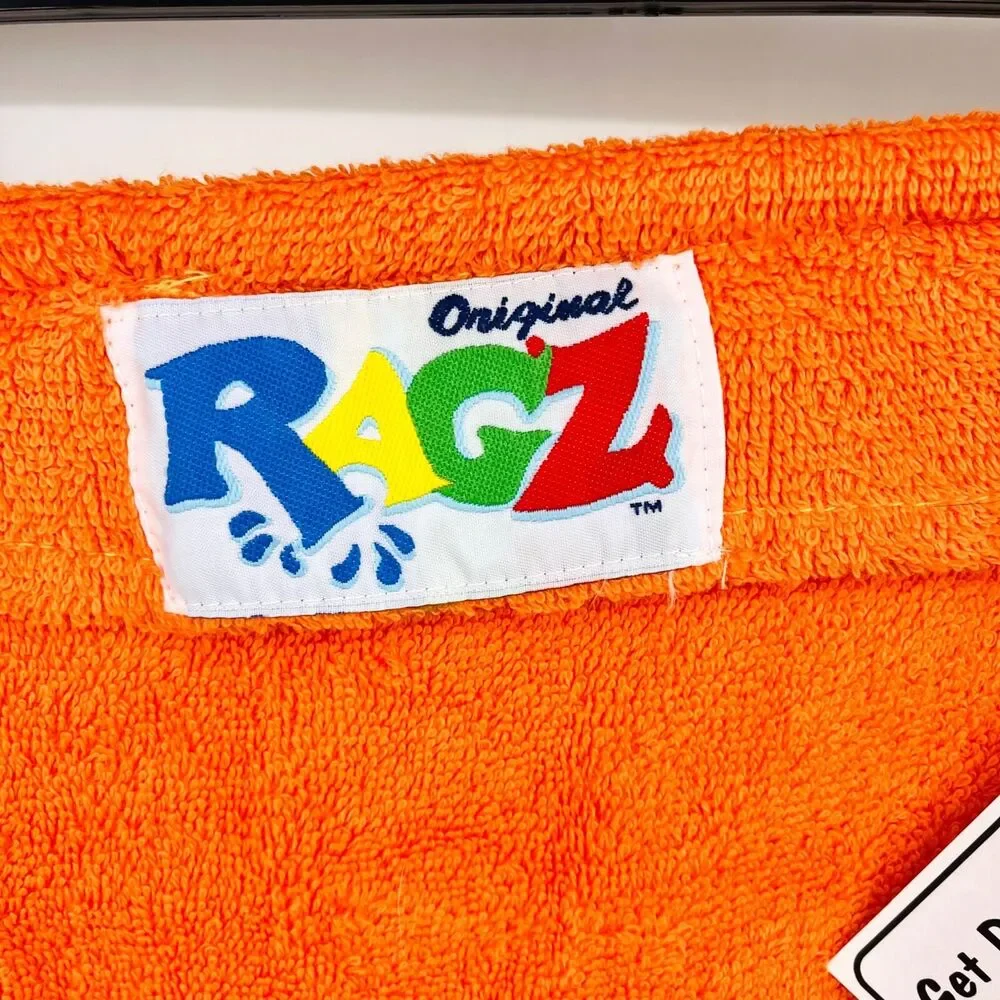 Original Ragz Towel Swim Sweats Cover Up Skirt Kids Size Medium Orange Yellow